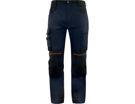 PANTALÓN TRABAJO ELÁSTICO MACH 5 MARINO/NEGRO TALLA M