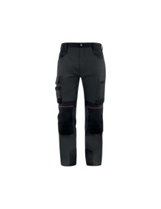 PANTALÓN TRABAJO ELÁSTICO MACH 5 GRIS/NEGRO TALLA M