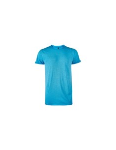 CAMISETA MANGA CORTA CIAN FLÚOR 100% ALGODÓN FLAMEADO