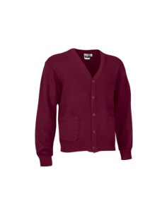 CHAQUETA CARDIGAN PUNTO GRANATE CAOBA TALLA S