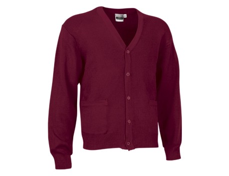 CHAQUETA CARDIGAN PUNTO GRANATE CAOBA TALLA S