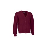 CHAQUETA CARDIGAN PUNTO GRANATE CAOBA TALLA S