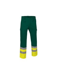 PANTALÓN ALTA VISIBILIDAD TRAIN AMARILLO-VERDE T-S