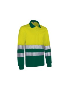 POLO ALTA VISIBILIDAD M/L SNAKE AMARILLO-VERDE T-S