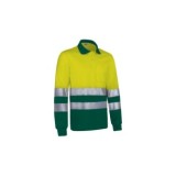POLO ALTA VISIBILIDAD M/L SNAKE AMARILLO-VERDE T-S