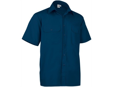 CAMISA MANGA CORTA ACADEMY MARINO CON 2 BOLSILLOS