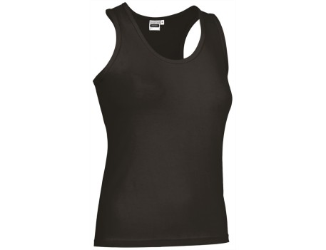 CAMISETA AMANDA NEGRA TALLA S SIN MANGAS MUJER