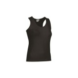 CAMISETA AMANDA NEGRA TALLA S SIN MANGAS MUJER