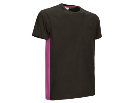 CAMISETA THUNDER NEGRO/ROSA MAGENTA TALLA S