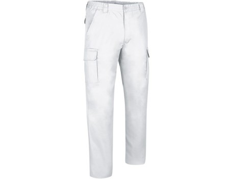 PANTALÓN TRABAJO TOP ROBLE BLANCO MULTIBOLSILLOS