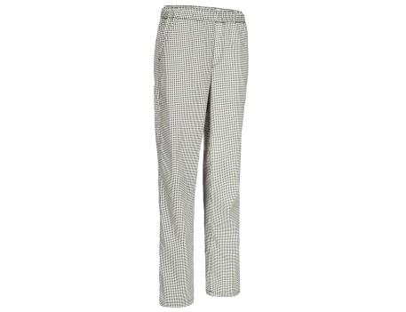 PANTALÓN COCINA SIRLOIN PATA GALLO NEGRO/BLANCO