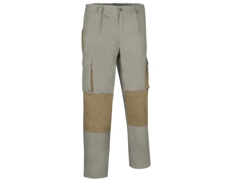 PANTALÓN TRABAJO MULTIBOLSILLOS DARKO BICOLOR BEIGE