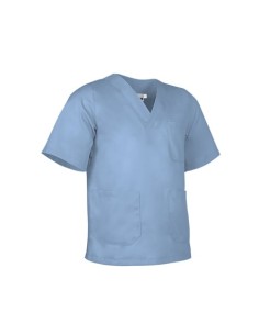 CHAQUETA TRABAJO LINKA MANGA CORTA AZUL DELFÍN