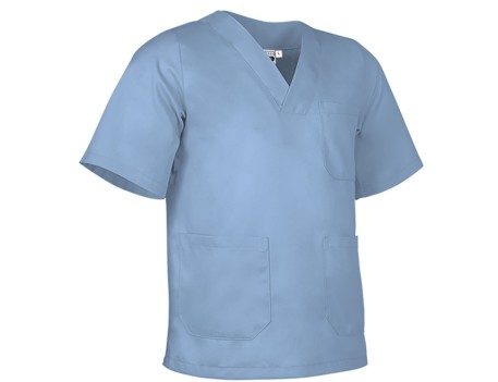 CHAQUETA TRABAJO LINKA MANGA CORTA AZUL DELFÍN