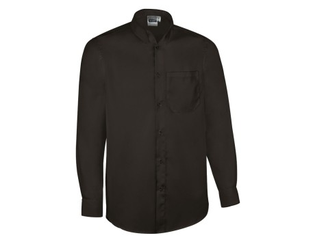 CAMISA MANGA LARGA PRESIDENT 100% ALGODÓN NEGRO