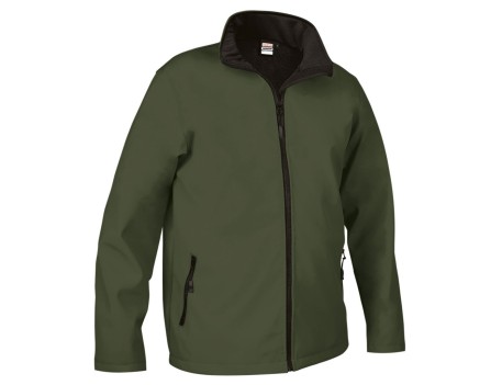 CHAQUETA SOFTSHELL HORIZON VERDE MILITAR VALENTO