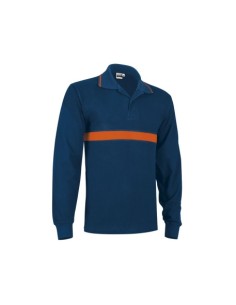 POLO SERVER MANGA LARGA MARINO/NARANJA VALENTO