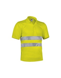 POLO ALTA VISIBILIDAD BUILD AMARILLO MANGA CORTA