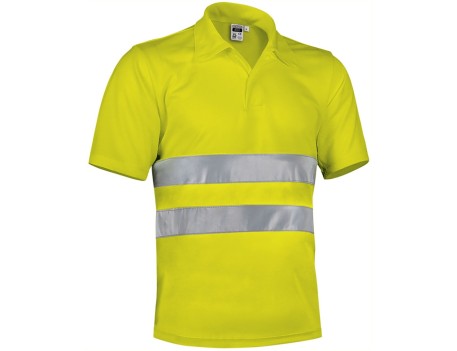 POLO ALTA VISIBILIDAD BUILD AMARILLO MANGA CORTA