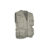 CHALECO SAFARI MULTIBOLSILLOS BEIGE VALENTO