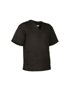 CHAQUETA SANITARIA LINK NEGRA MANGA CORTA VALENTO