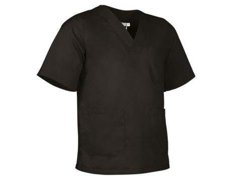 CHAQUETA SANITARIA LINK NEGRA MANGA CORTA VALENTO