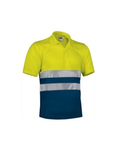 POLO ALTA VISIBILIDAD BUILD AMARILLO MARINO