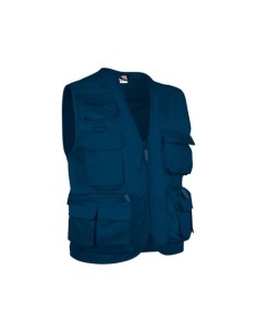 CHALECO MULTIBOLSILLOS SAFARI AZUL MARINO T-S
