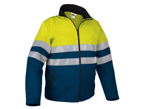 CHAQUETA SOFTSHELL ALTA VISIBILIDAD BICOLOR T-M