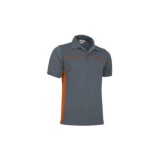 POLO BICOLOR THUNDER GRIS/NARANJA TALLA M