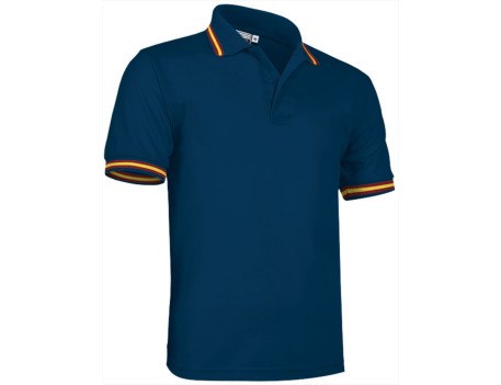 POLO BICOLOR COMBI MARINO BANDERA ESPAÑA TALLA M
