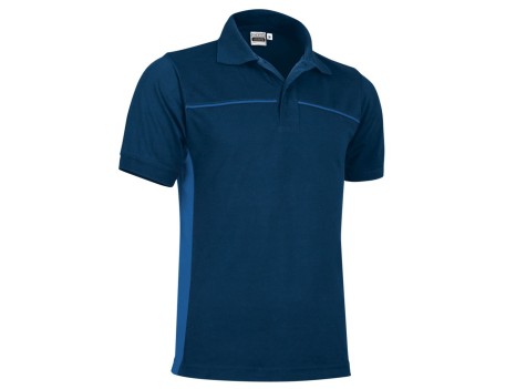 POLO BICOLOR THUNDER MARINO/AZUL ROYAL MANGA CORTA T-S
