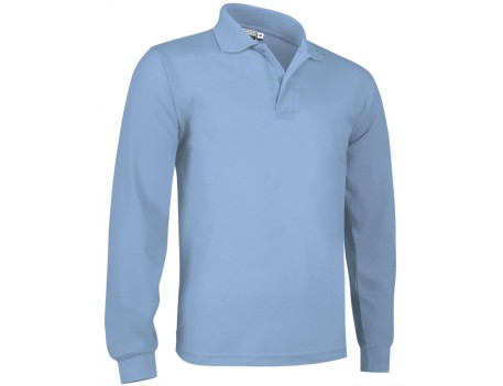 POLO TOP PREDATOR MANGA LARGA CELESTE TALLA S
