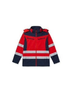 SOFTSHELL ALTA VISIBILIDAD BICOLOR MARINO/ROJO