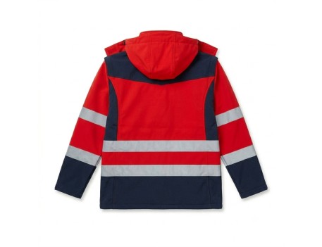 SOFTSHELL ALTA VISIBILIDAD BICOLOR MARINO/ROJO