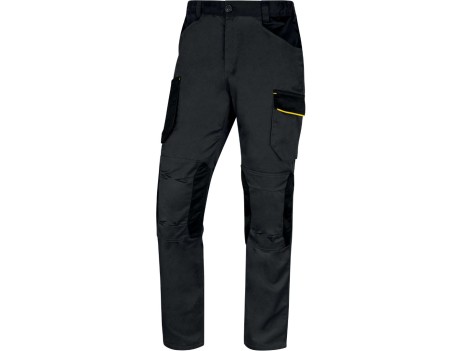 PANTALÓN TRABAJO M2PA3 GRIS/AMARILLO DELTAPLUS