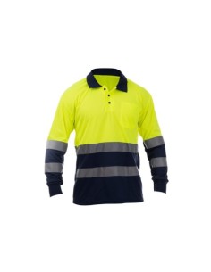 POLO M/L ALTA VISIBILIDAD AMAR/NAVY T-S