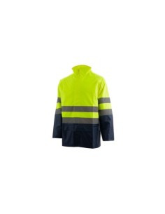 CHAQUETA IMPERMEABLE ALTA VISIBILIDAD AMARILLO/MARINO TOMÁS BODERO