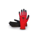 GUANTE POLIÉSTER ROJO GRIP LATEX 320P