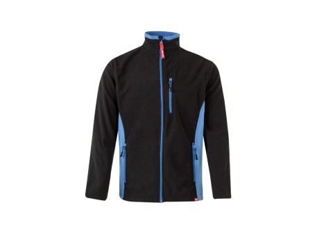 CHAQUETA POLAR LABORAL VELILLA 201504 NEGRO CELESTE