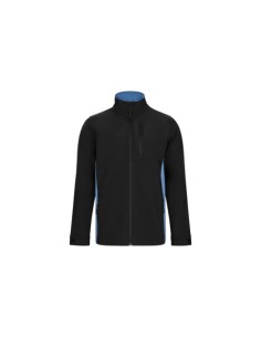 CAZADORA SOFTSHELL BICOLOR NEGRO/CELESTE VELILLA 106004