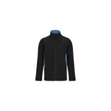 CAZADORA SOFTSHELL BICOLOR NEGRO/CELESTE VELILLA 106004