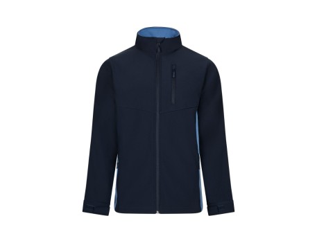 CAZADORA SOFT SHELL BICOLOR MARINO/CELESTE VELILLA 106004