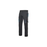 PANTALÓN STRETCH BICOLOR NEGRO Y CELESTE VELILLA