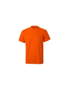 CAMISETA TÉCNICA MANGA CORTA NARANJA FLÚOR VELILLA
