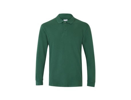 POLO MANGA LARGA TRABAJO VERDE VELILLA 105503