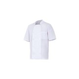CHAQUETA COCINERO MANGA CORTA BLANCA VELILLA
