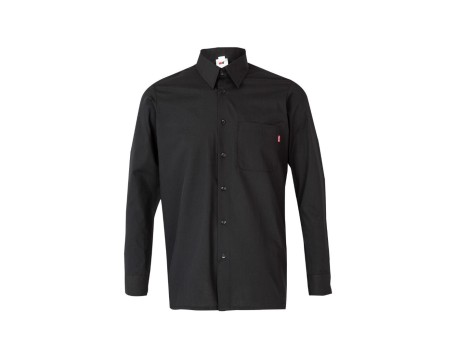 CAMISA MANGA LARGA NEGRA HOSTELERÍA VELILLA 529