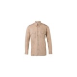 CAMISA UNIFORME MANGA LARGA BEIGE VELILLA 530