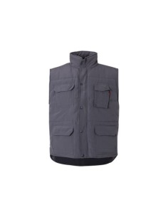 CHALECO ACOLCHADO MULTIBOLSILLOS VELILLA 108 GRIS
